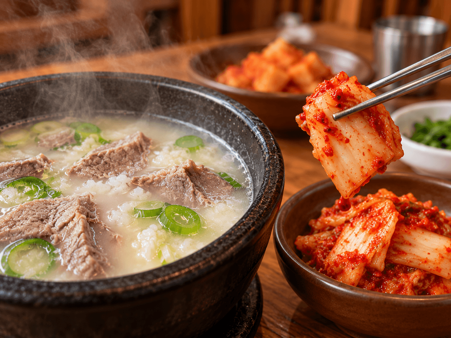 Enjoy with kimchi